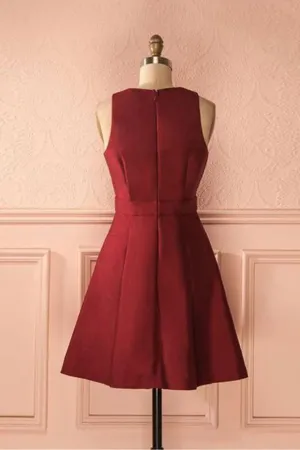 2024 Classic Satin Homecoming Dresses Straps Satin A-Line Zipper Up