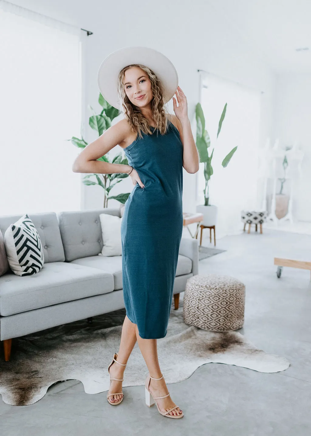Athena Racerback Midi Dress