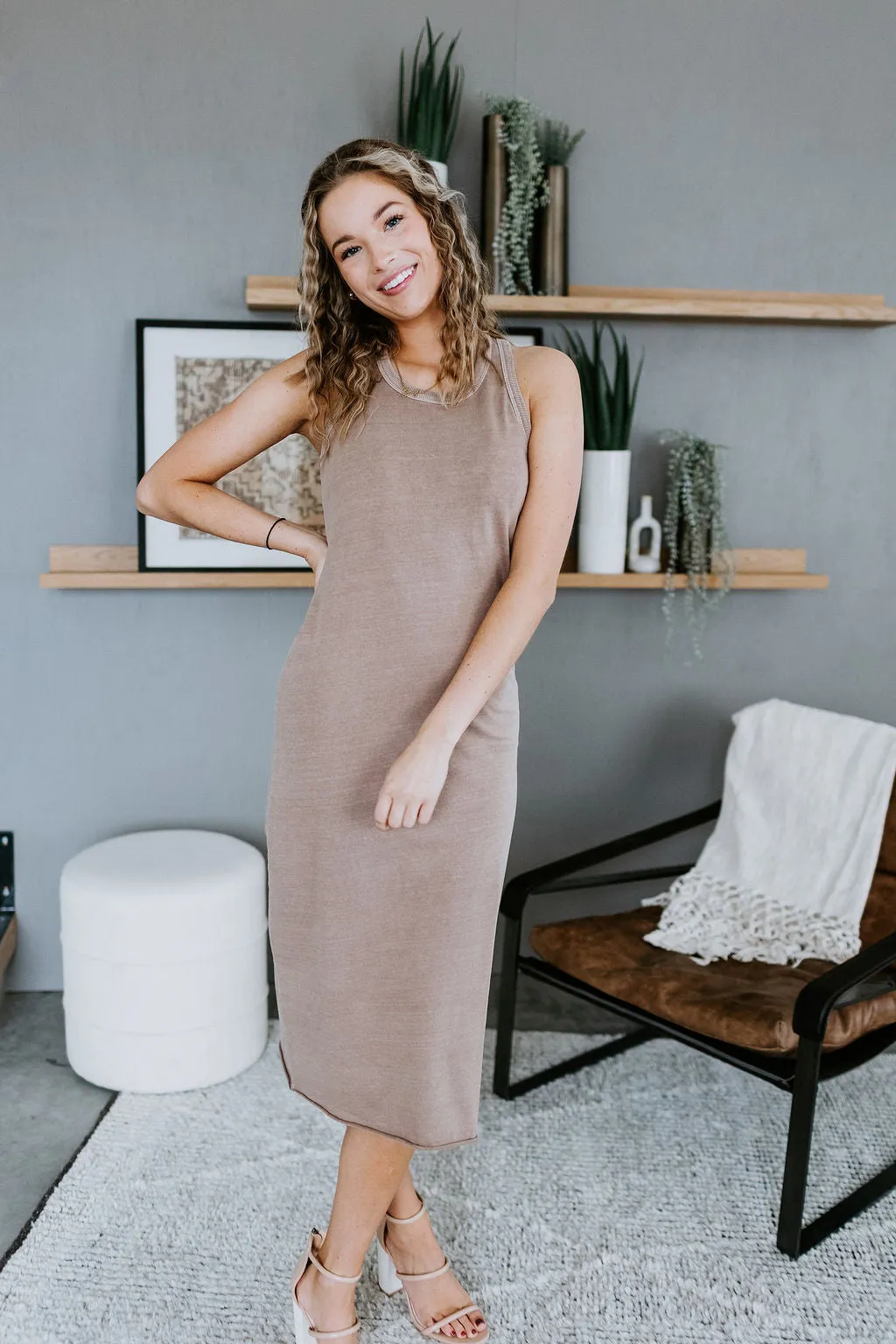 Athena Racerback Midi Dress