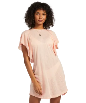 Billabong Out For Waves Dress-Soft N Peachy
