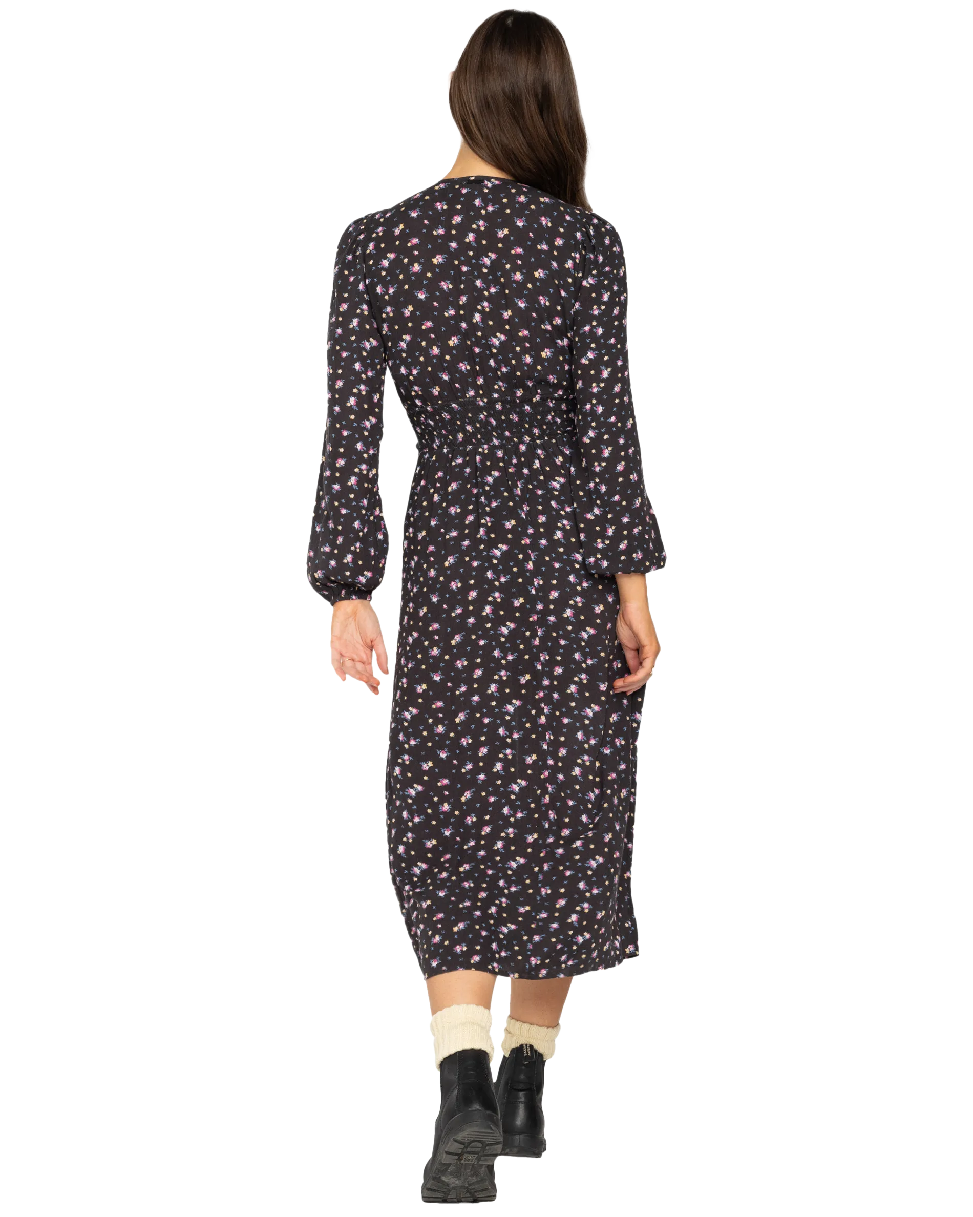 Cool Nights Dress in Black Sands