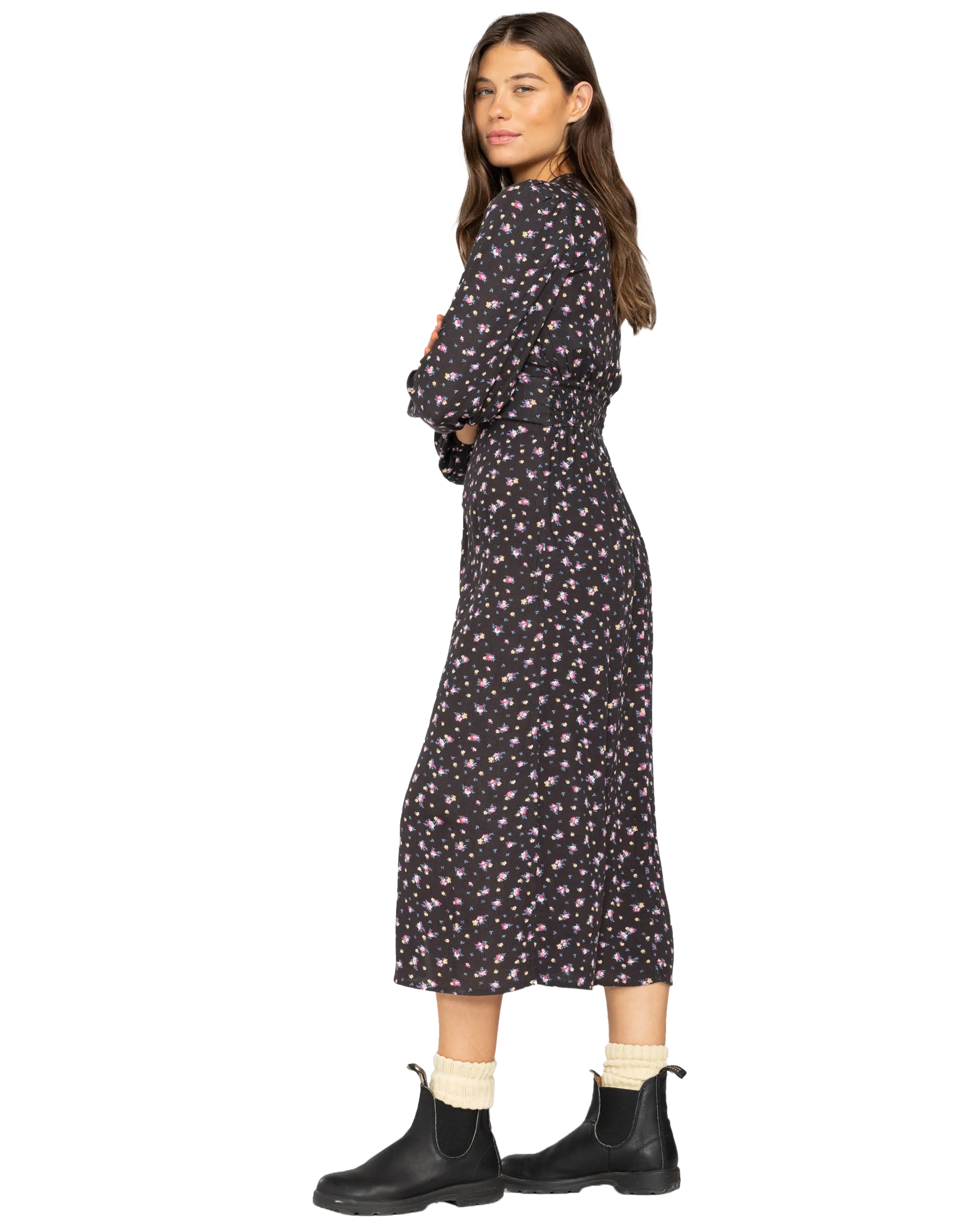 Cool Nights Dress in Black Sands