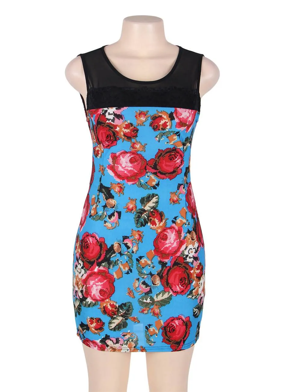 Flower Short Sleeve Print Dresses