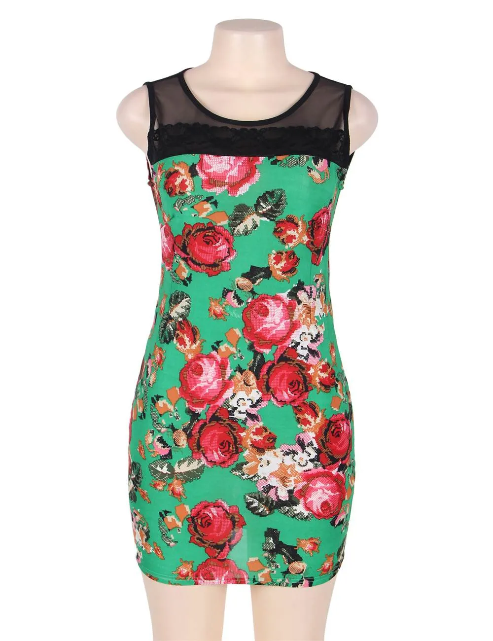 Flower Short Sleeve Print Dresses
