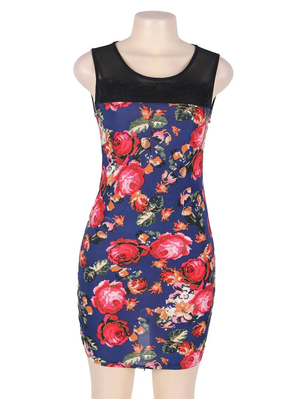 Flower Short Sleeve Print Dresses