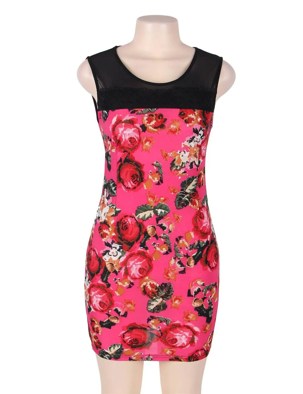 Flower Short Sleeve Print Dresses