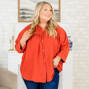 Fond Reflections Top, Orange