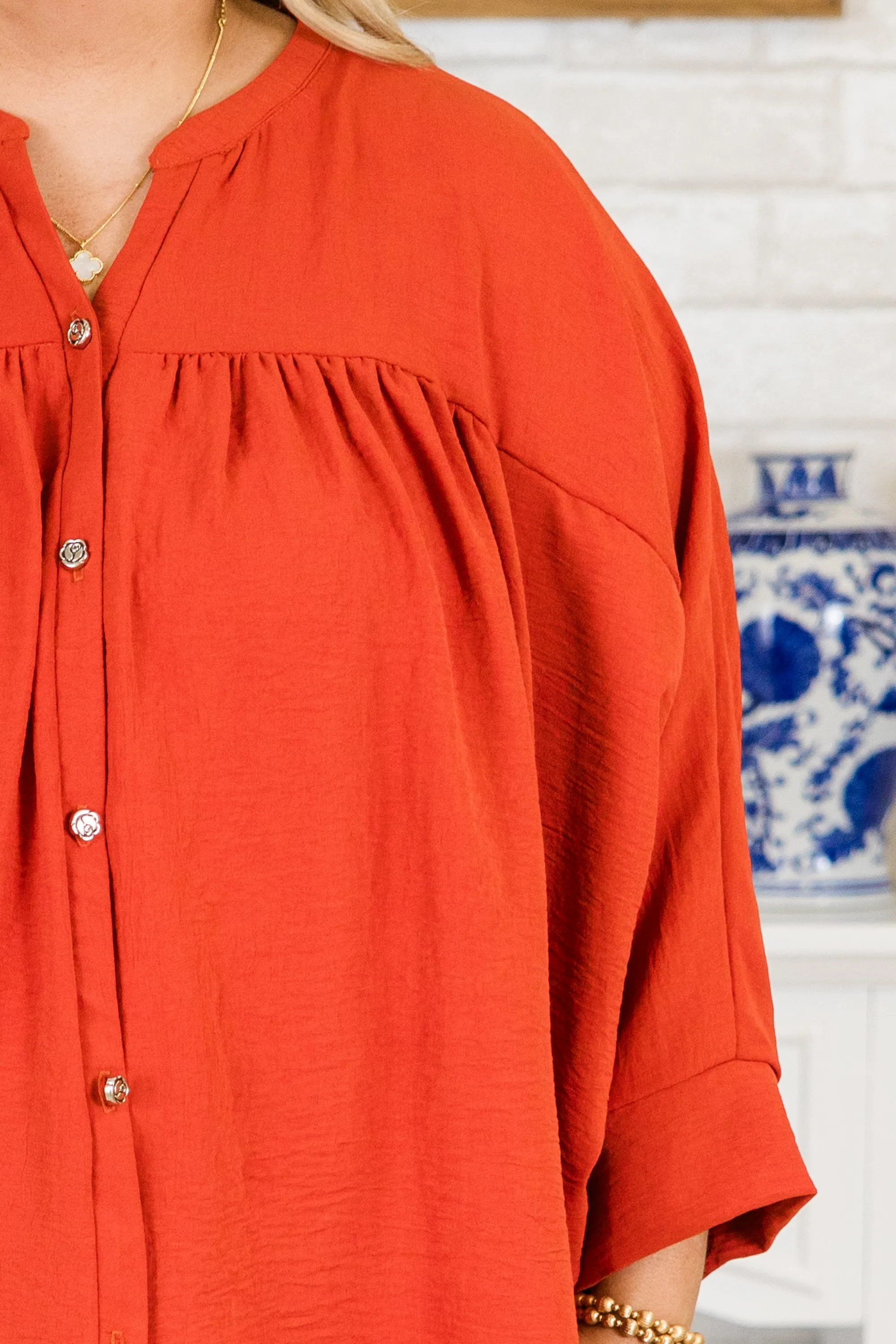 Fond Reflections Top, Orange