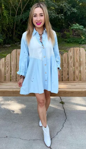Forever Yours Denim Mini Dress