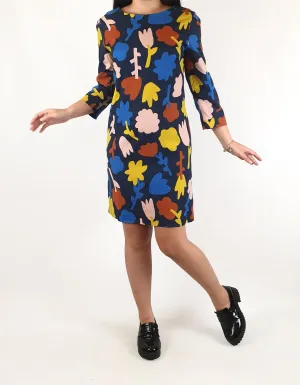 Gorman colourful flower print long sleeve dress size 6