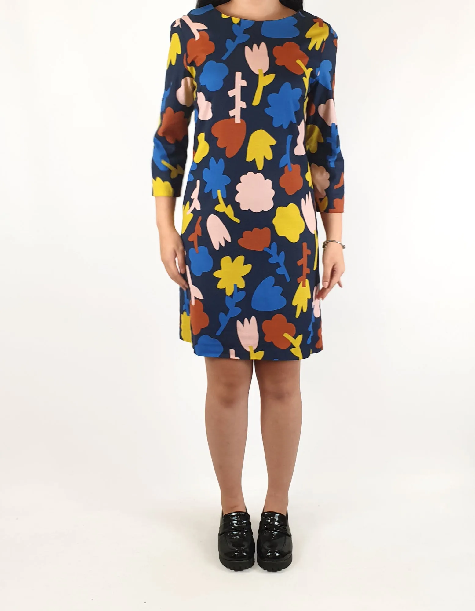 Gorman colourful flower print long sleeve dress size 6