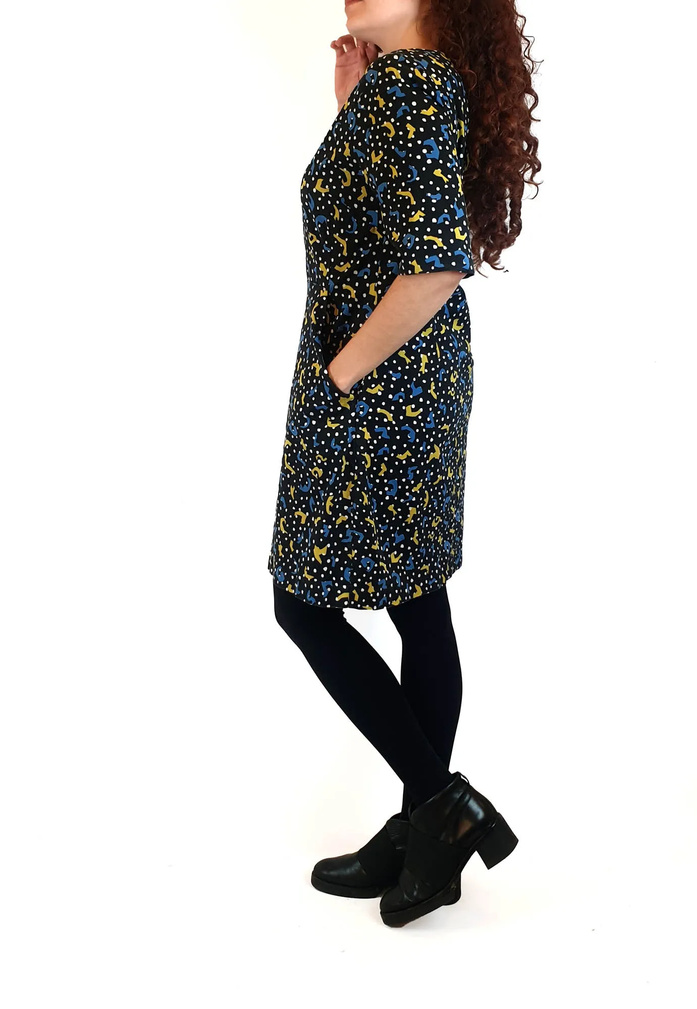 Gorman funky print half sleeve dress size 10
