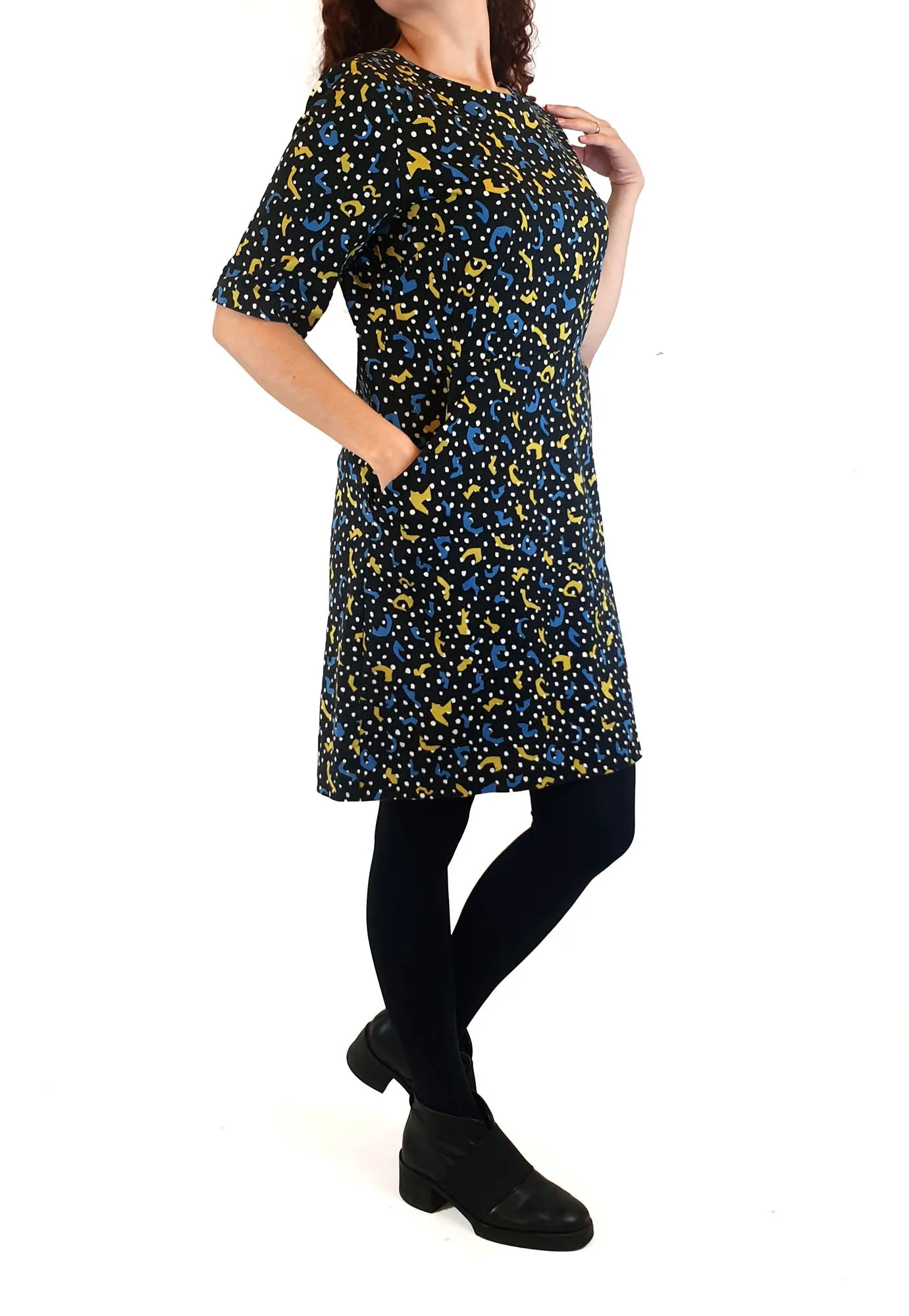 Gorman funky print half sleeve dress size 10