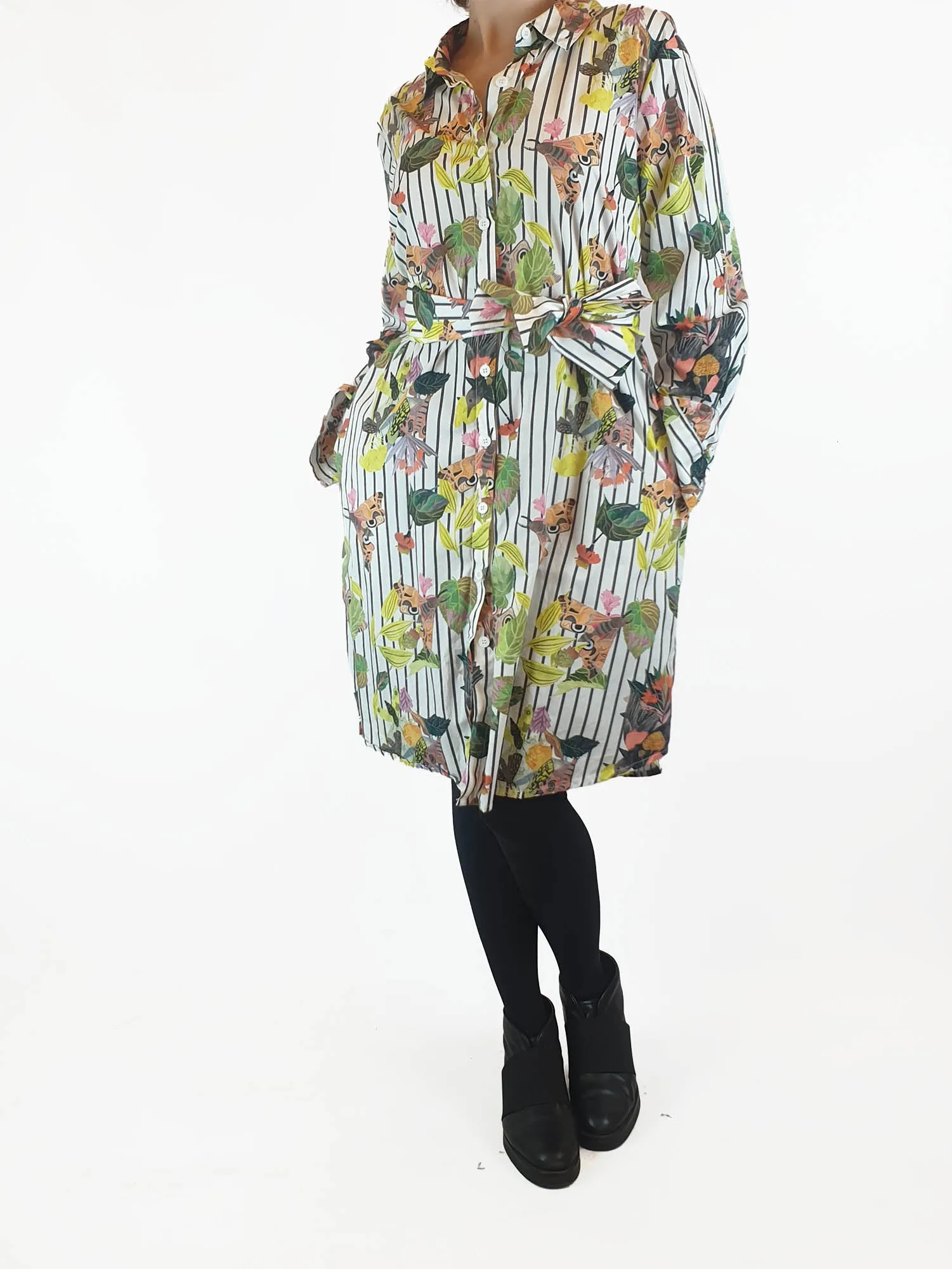 Gorman moth print shirt dress size 10