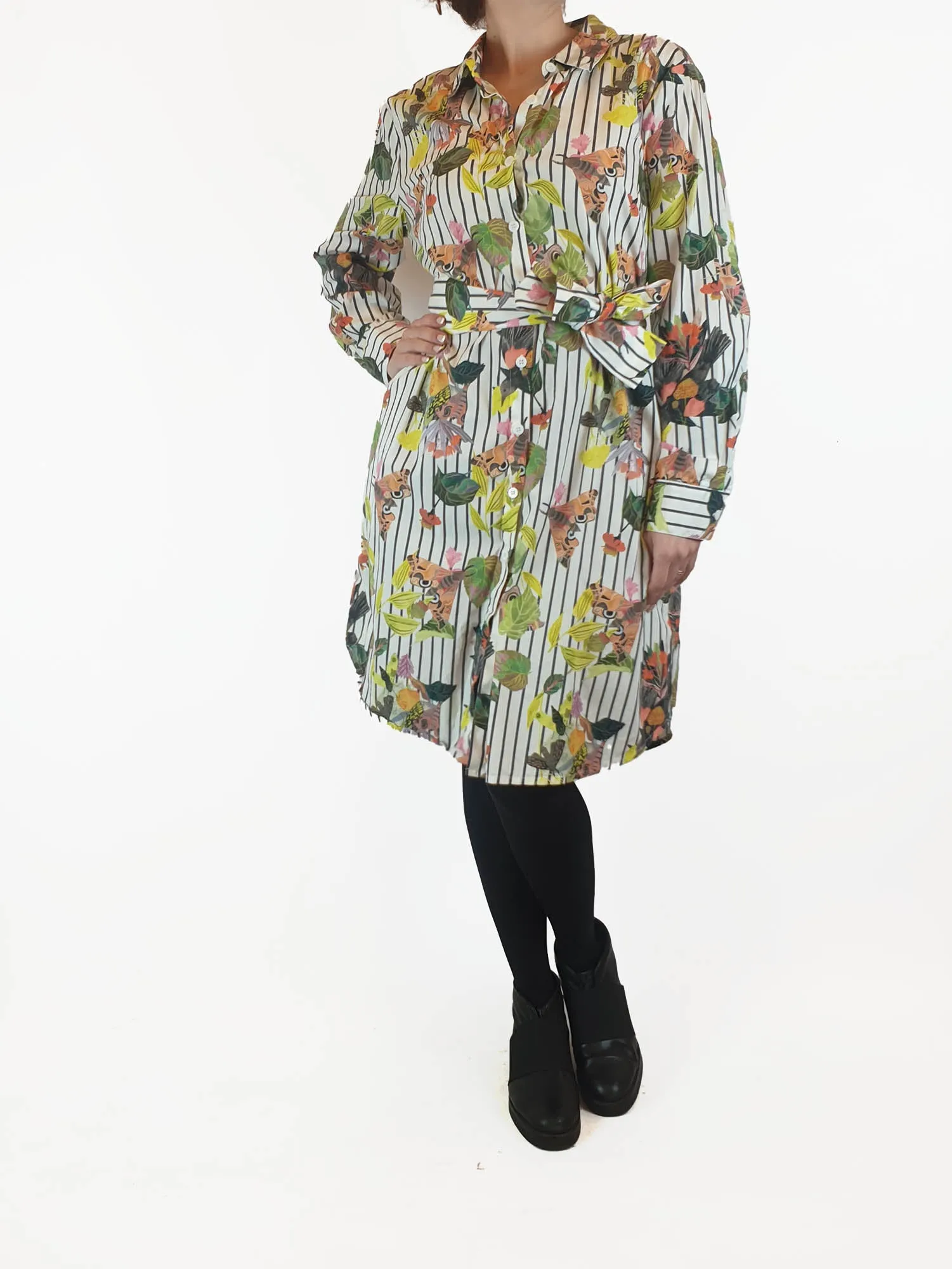 Gorman moth print shirt dress size 10