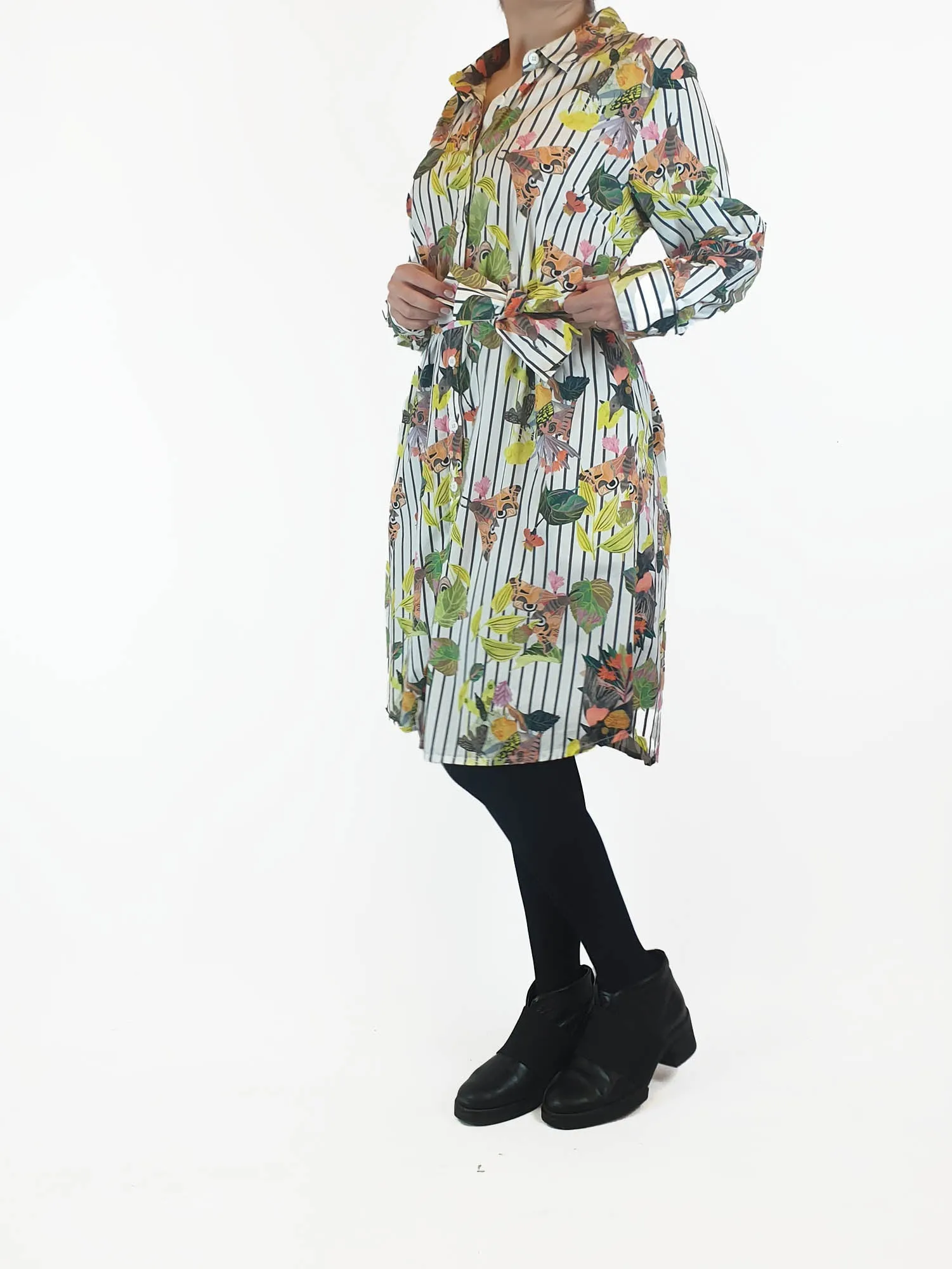 Gorman moth print shirt dress size 10