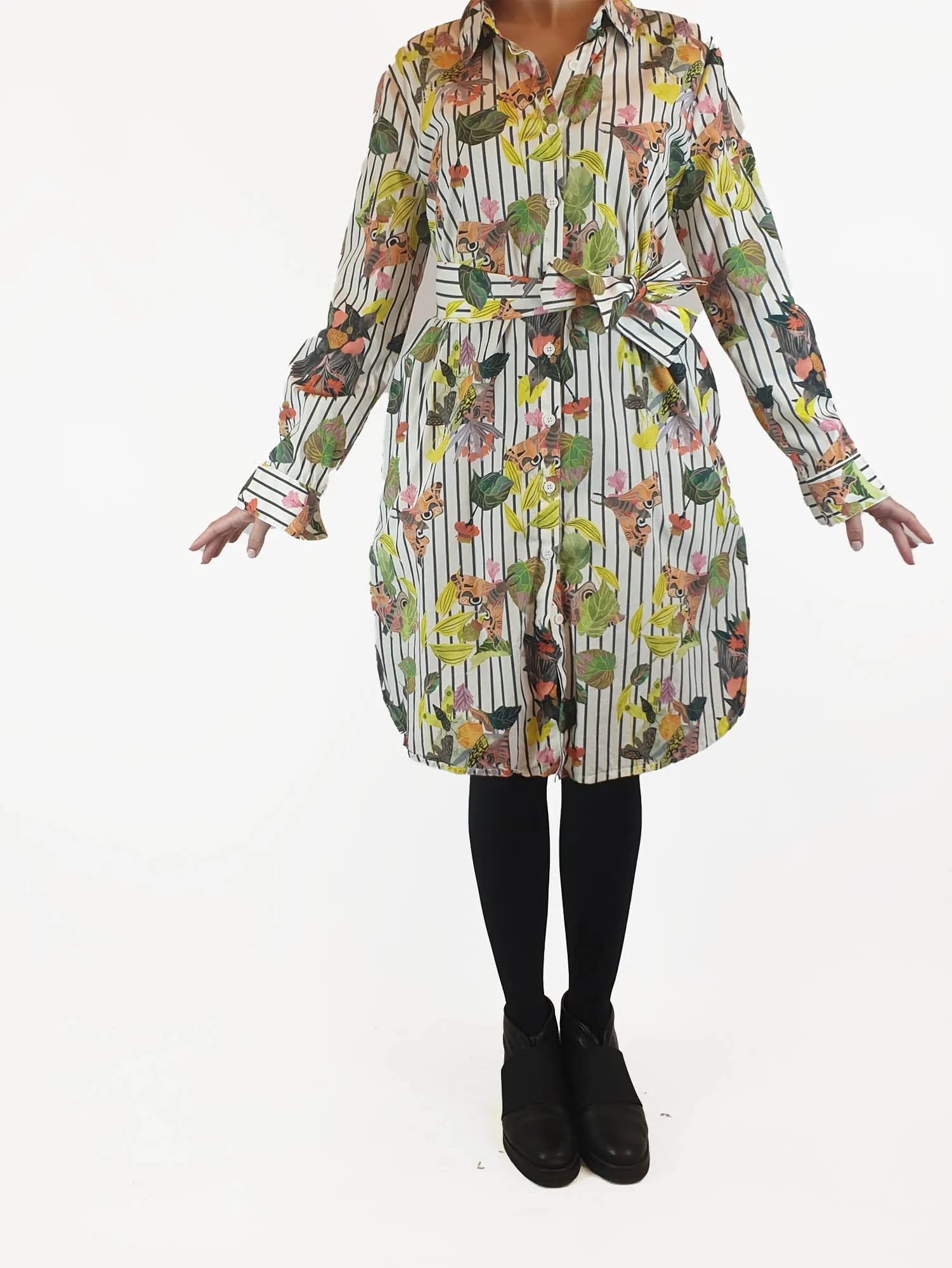 Gorman moth print shirt dress size 10