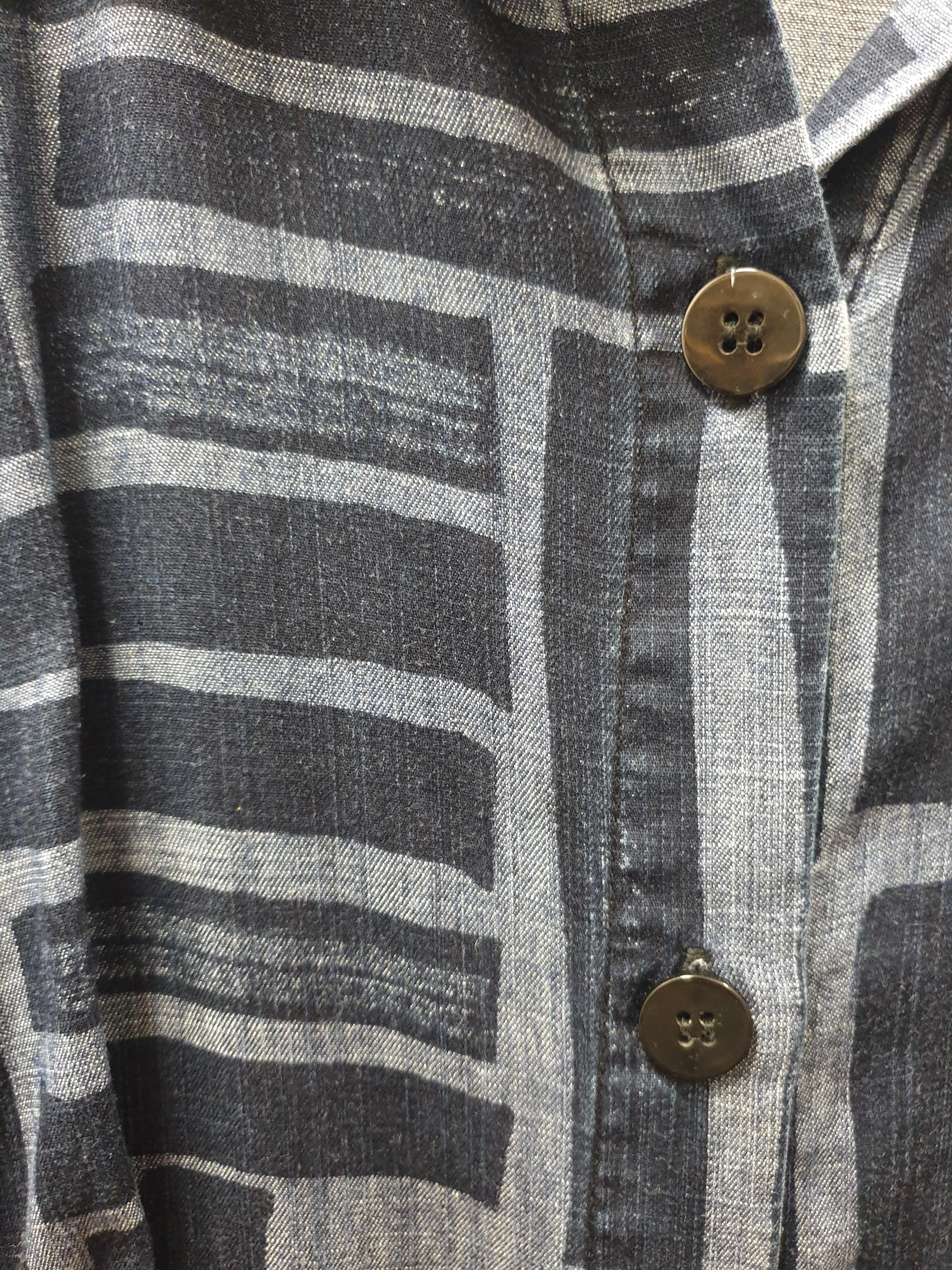 Gorman striped denim look dress with waist tie size 10