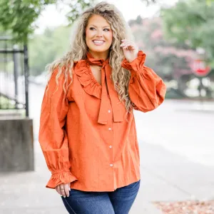 Gotcha Blouse, Rust