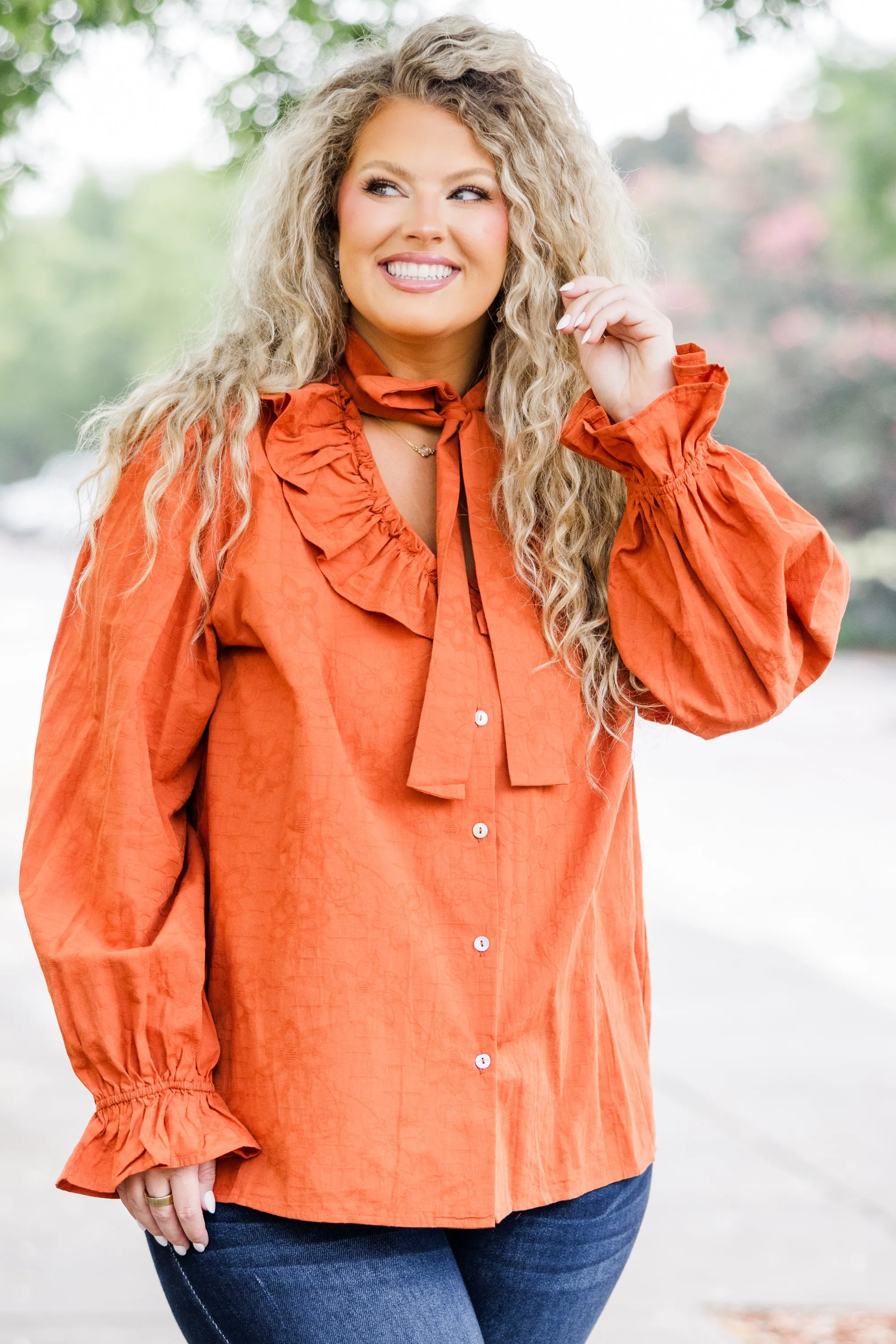 Gotcha Blouse, Rust