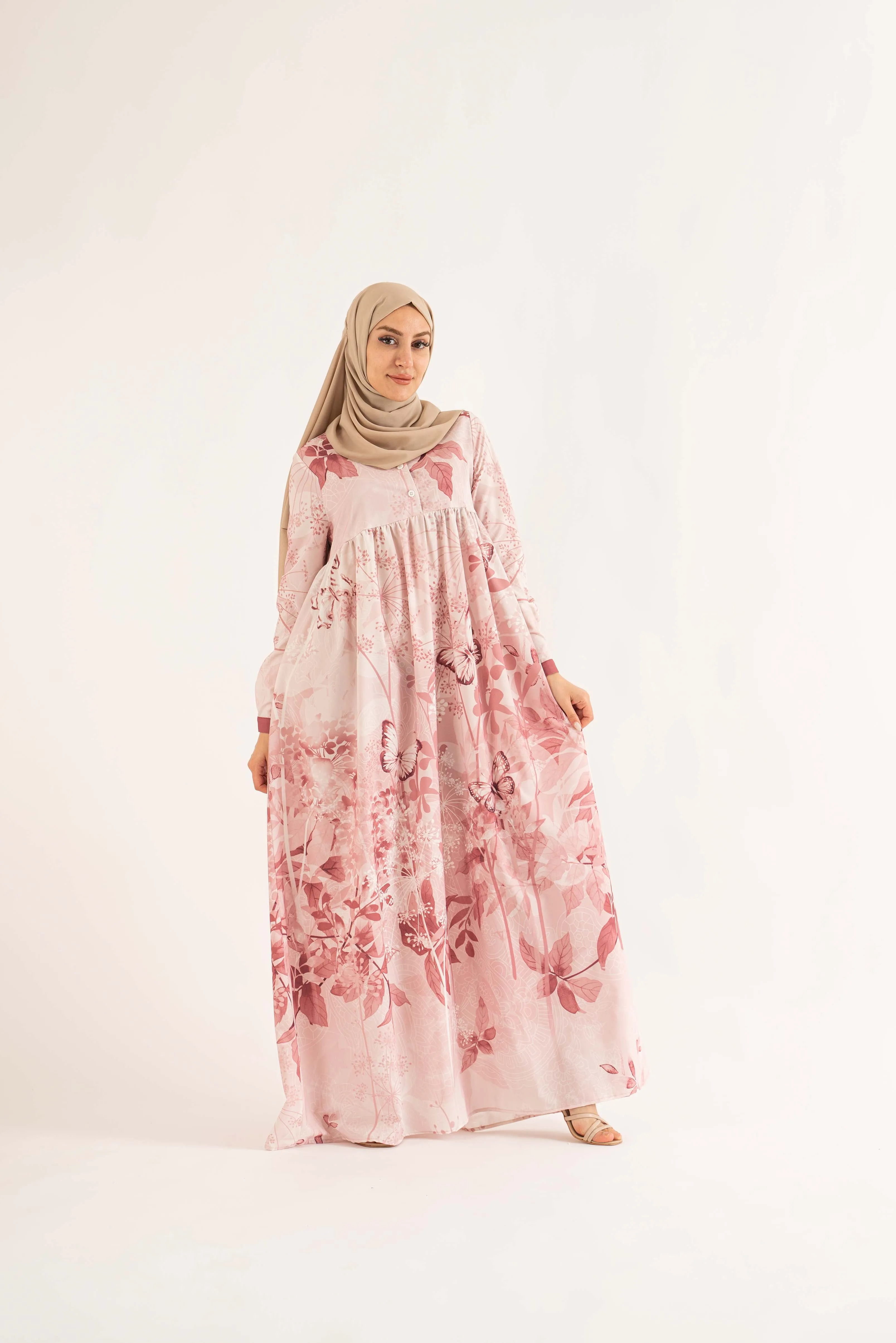 Hayaa Maxi Dress - Dusty Pink