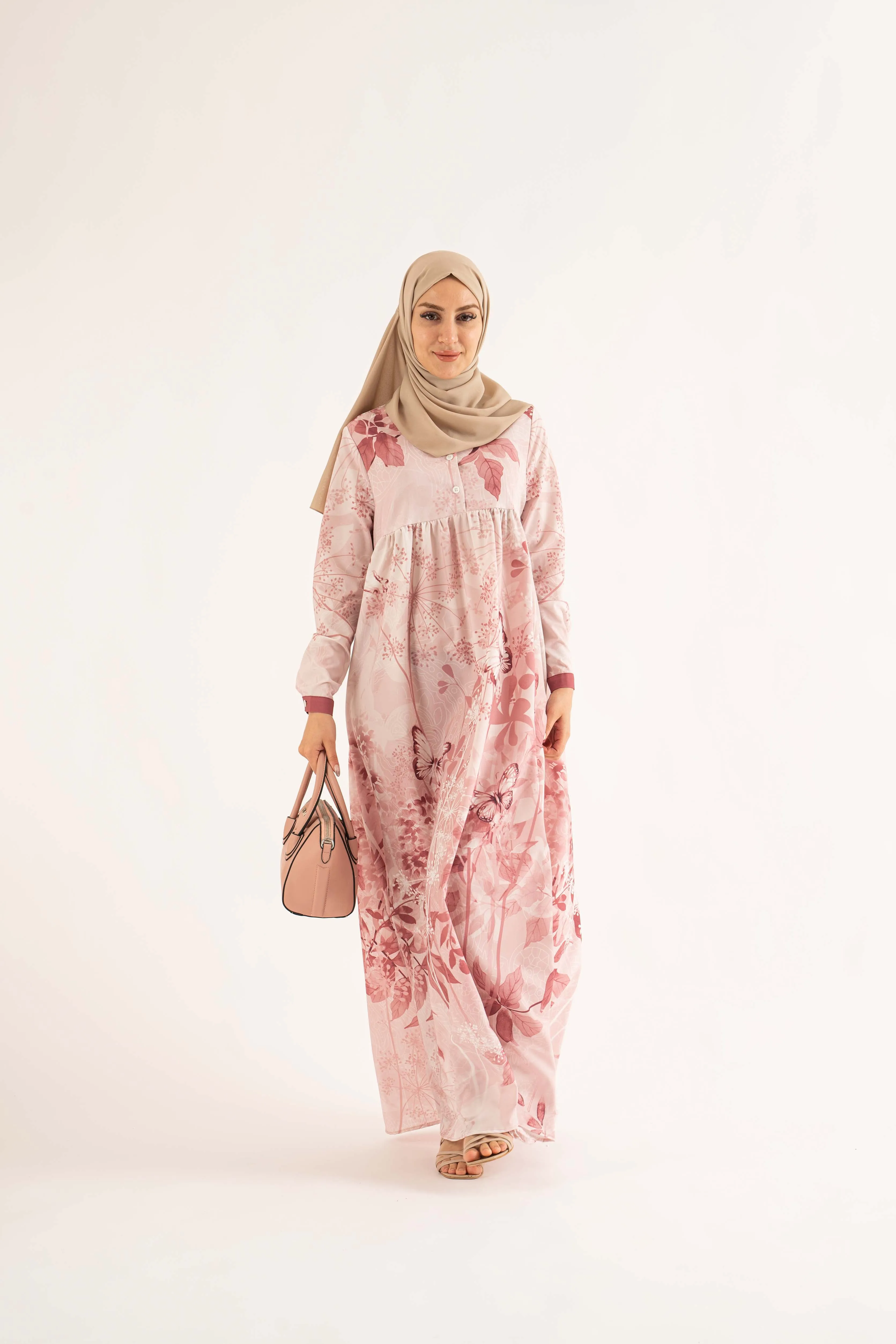 Hayaa Maxi Dress - Dusty Pink