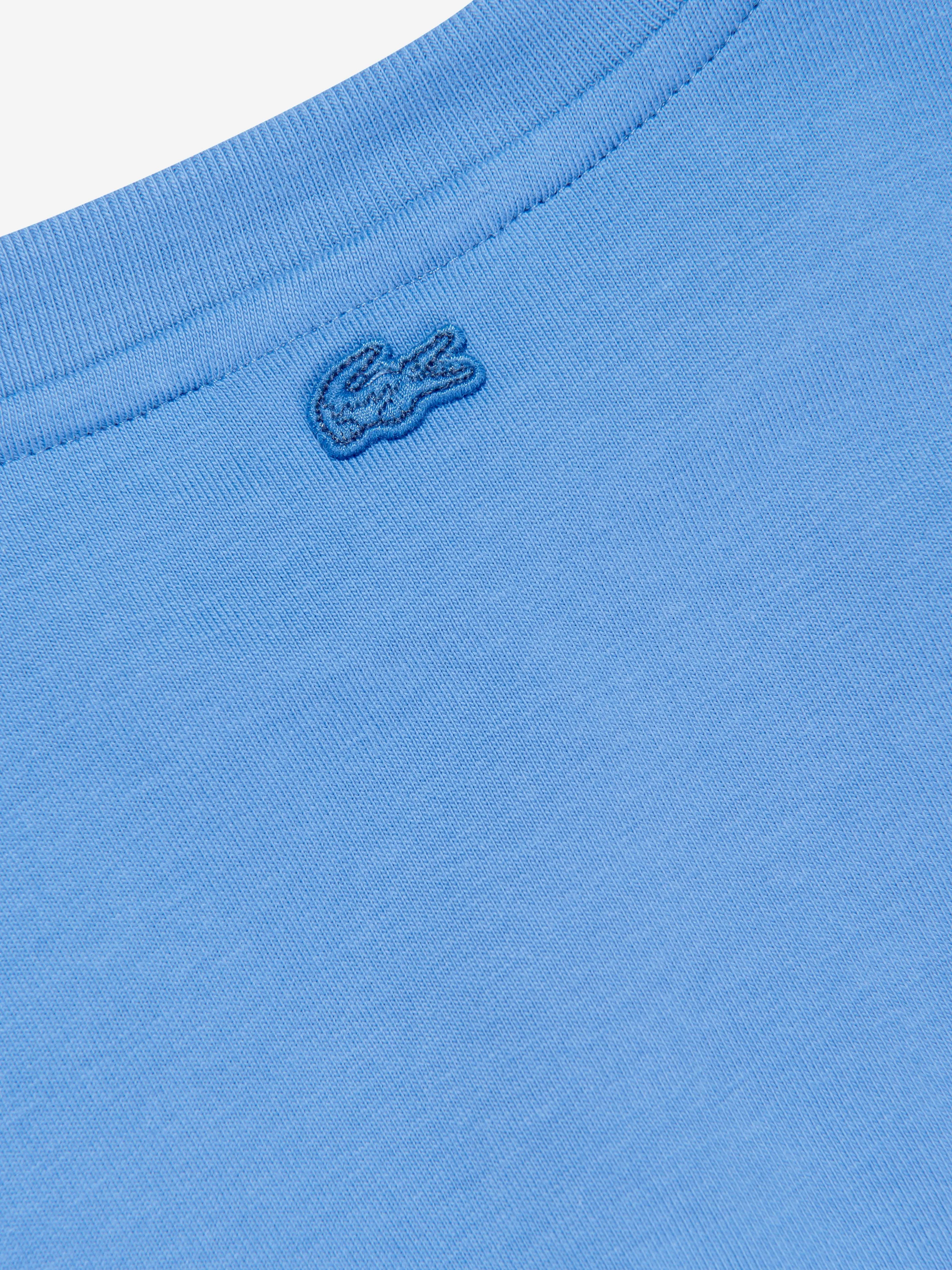 Lacoste Girls Logo Dress in Blue