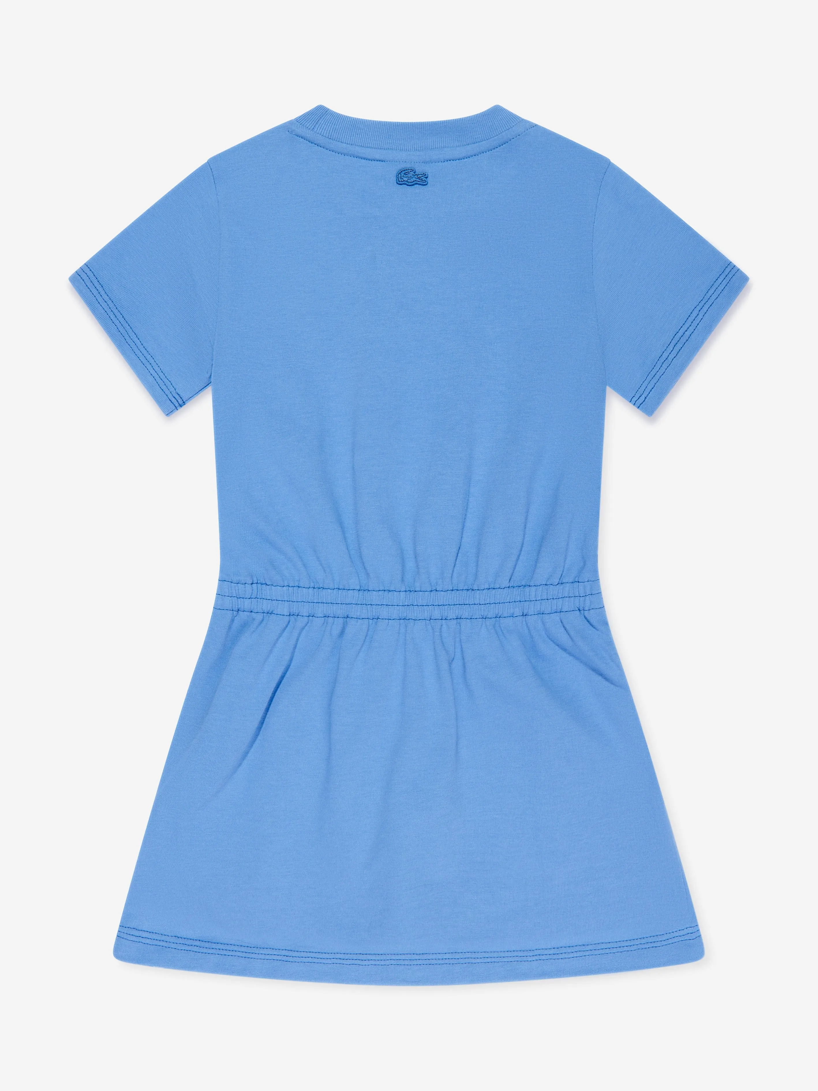 Lacoste Girls Logo Dress in Blue