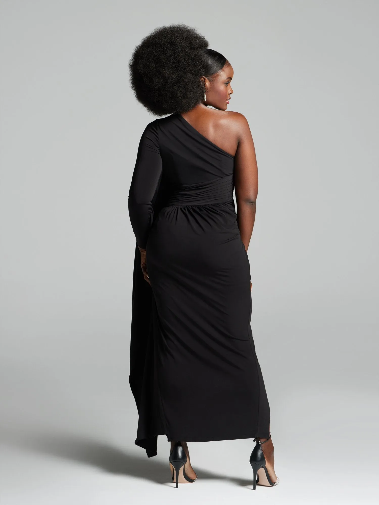 Leire One-Shoulder Ruched Dress