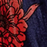 Long Sleeve Floral A-Line Dress