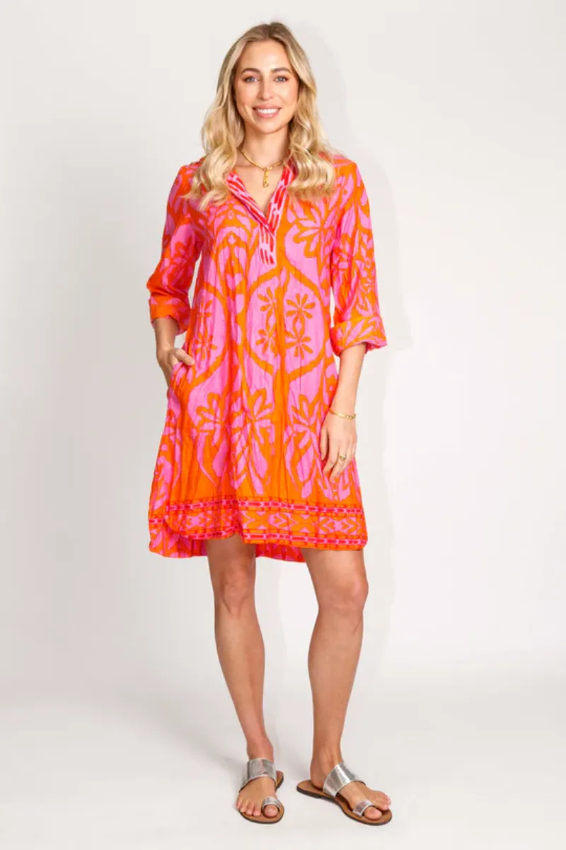 Lula Life Sorrento Shirt Dress Melon