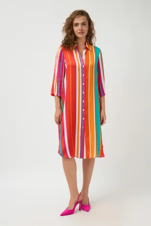 Mulan Shirt Dress - Orange