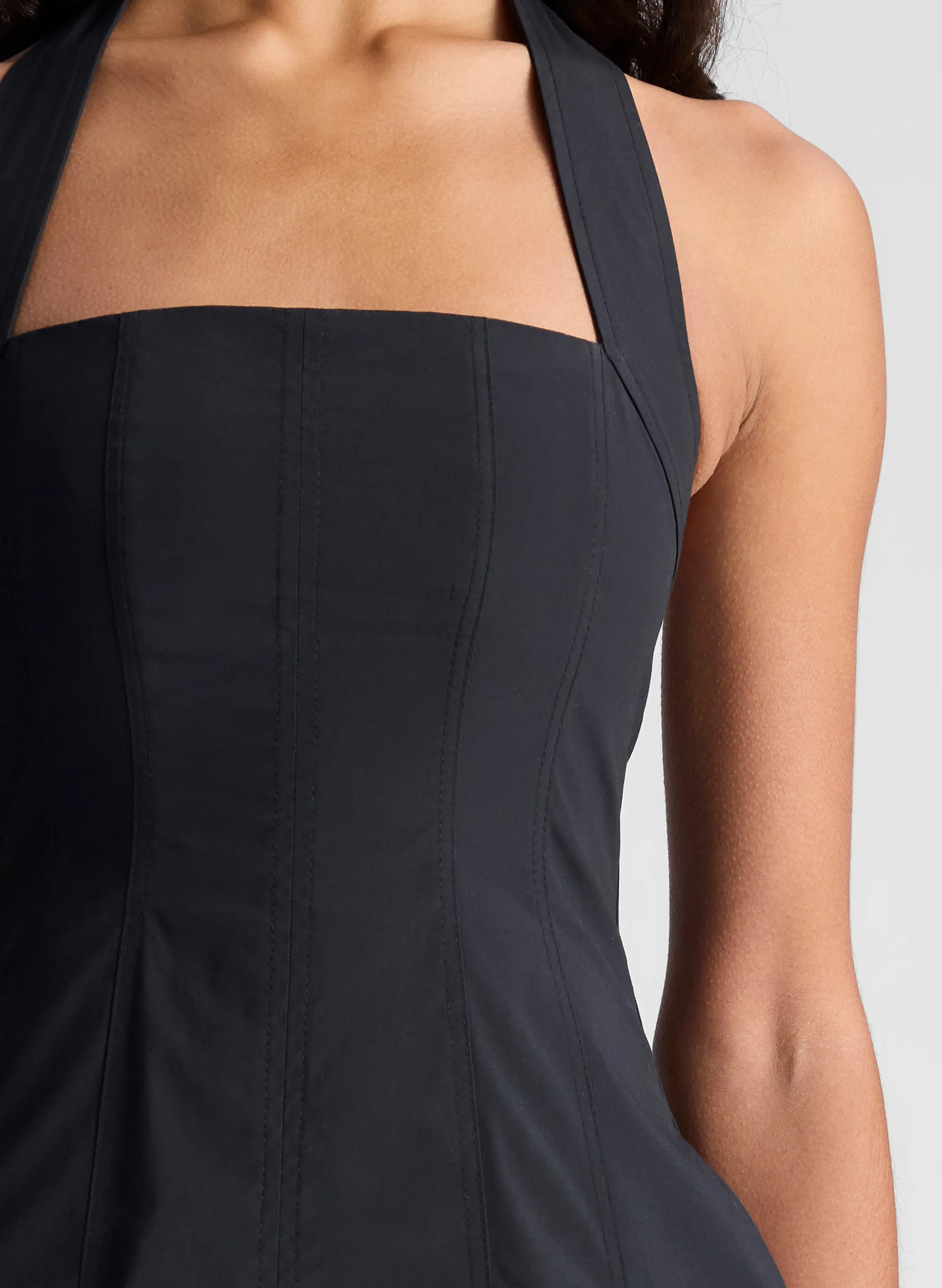 Nat Stretch Cotton Mini Dress