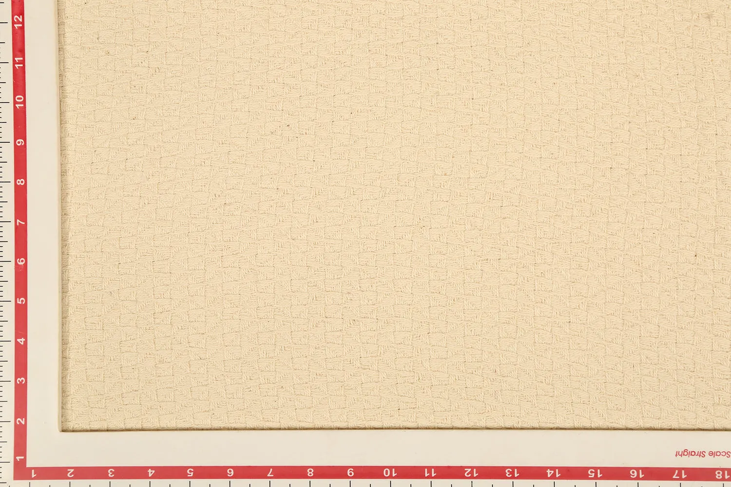 Natural Cream Abstract Textured Cotton Fabric