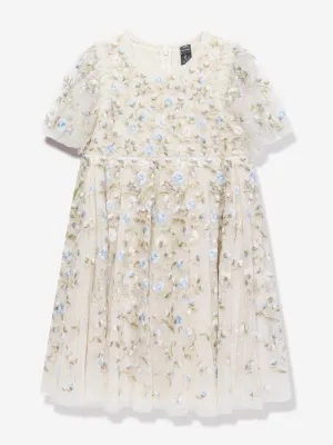 Needle & Thread Girls Posy Piroquette Prom Dress in Ivory