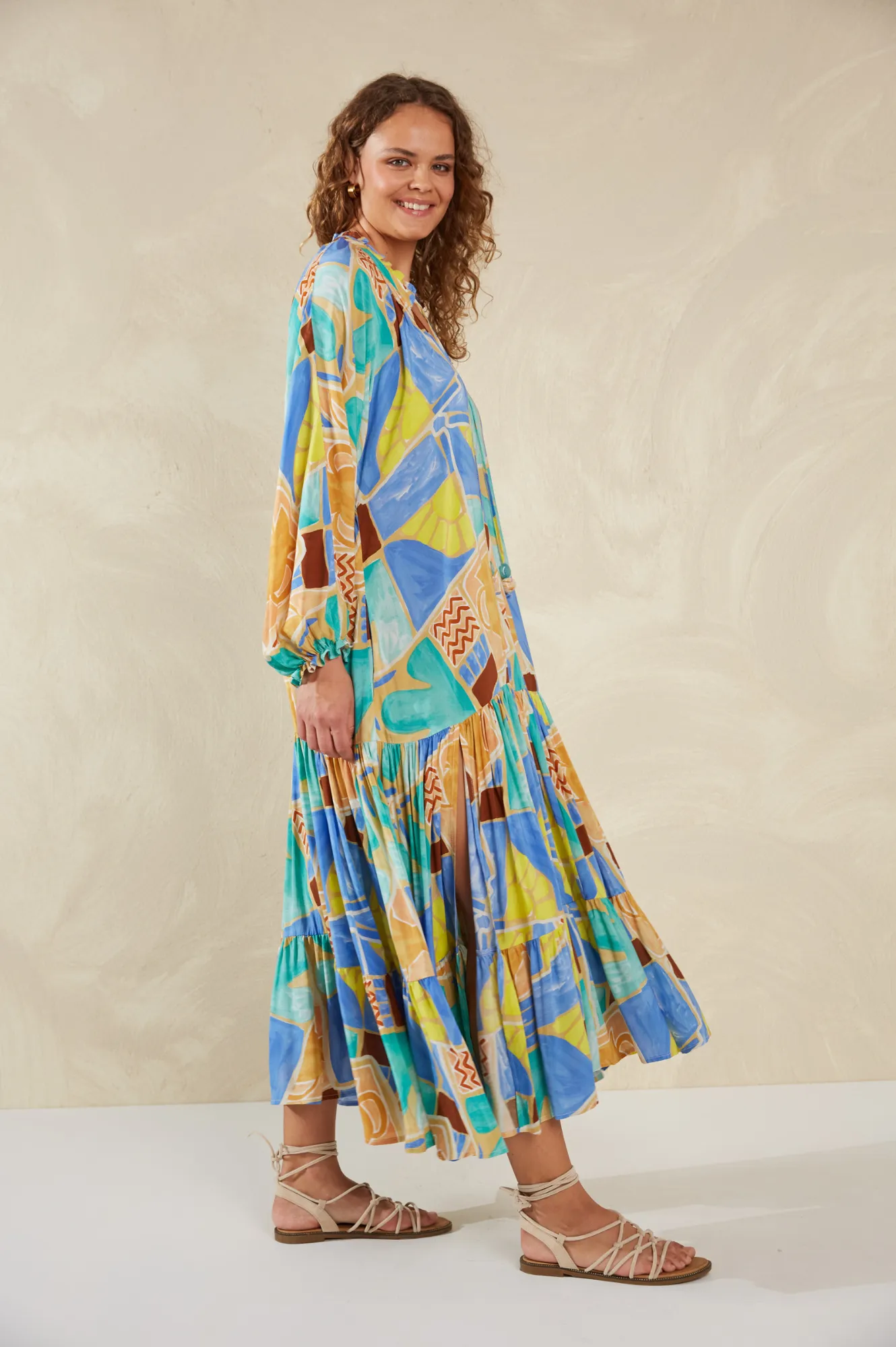 Palermo Tiered Maxi Dress - Solare