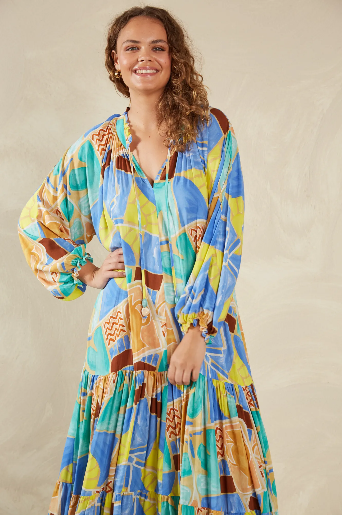 Palermo Tiered Maxi Dress - Solare