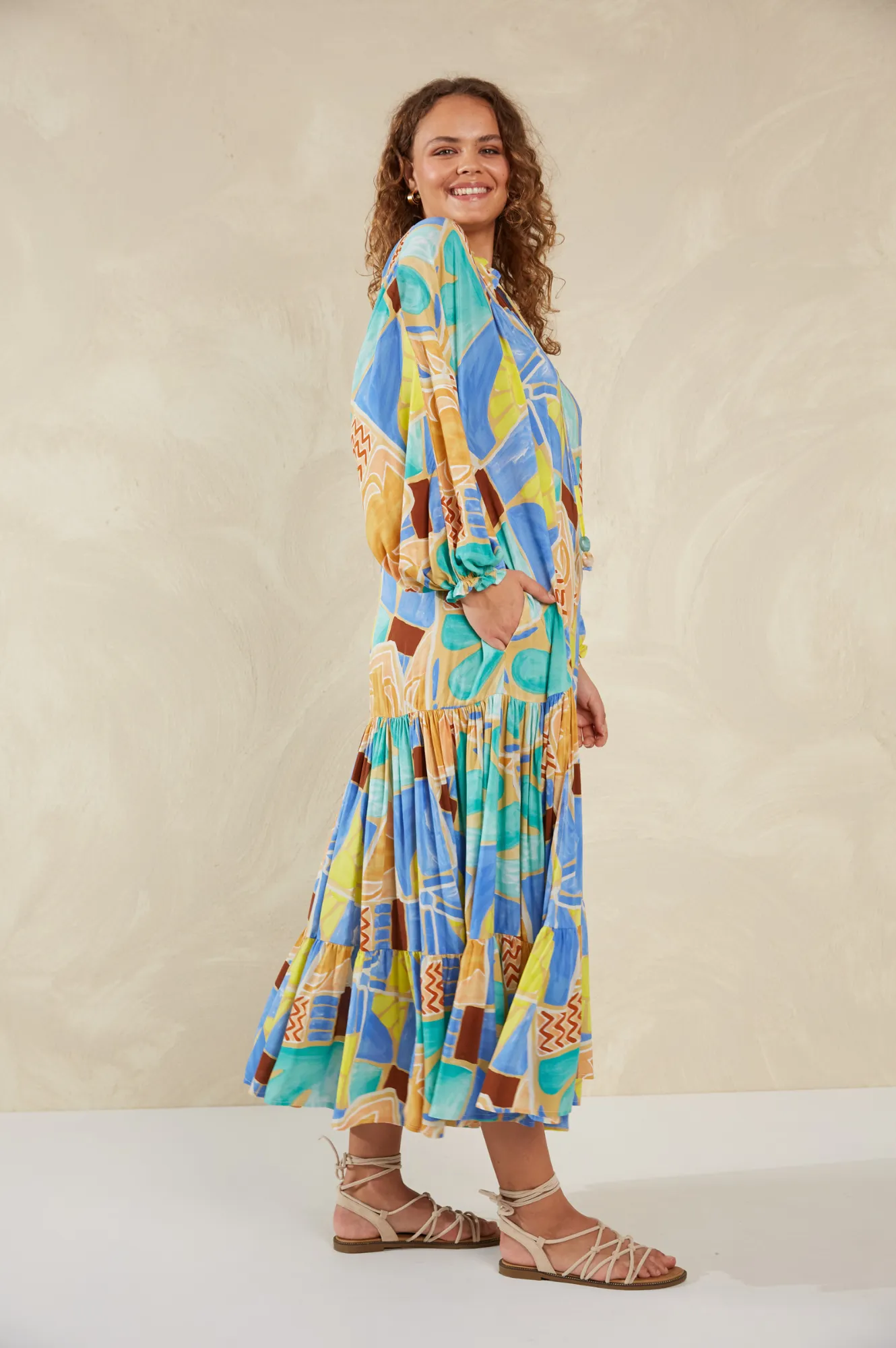 Palermo Tiered Maxi Dress - Solare
