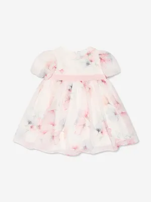 Patachou Girls Floral Print Dress in Pink