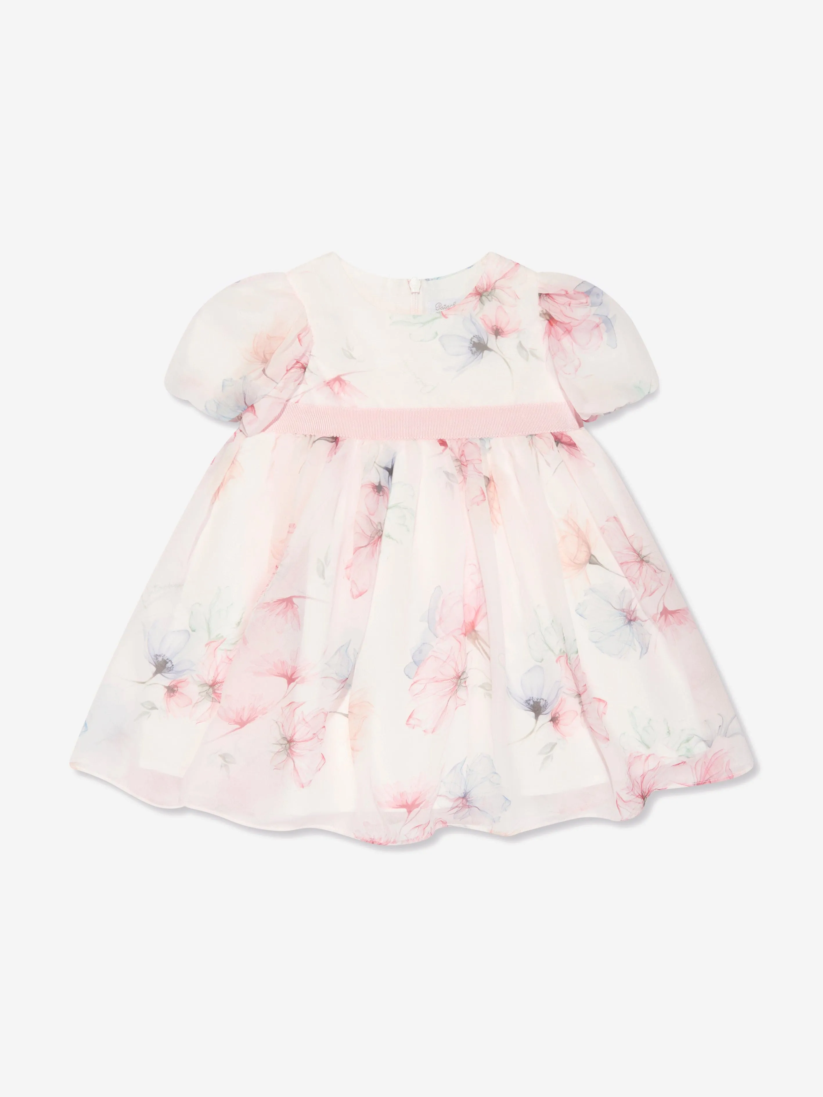 Patachou Girls Floral Print Dress in Pink