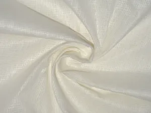 Pure White Loose Weave Superior Cotton Linen Shirting Fabric
