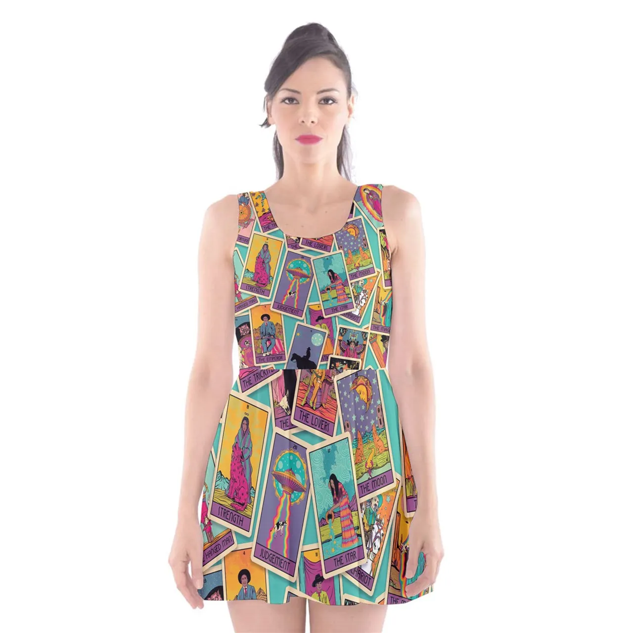 "Mesa" Scoop Neck Skater Dress