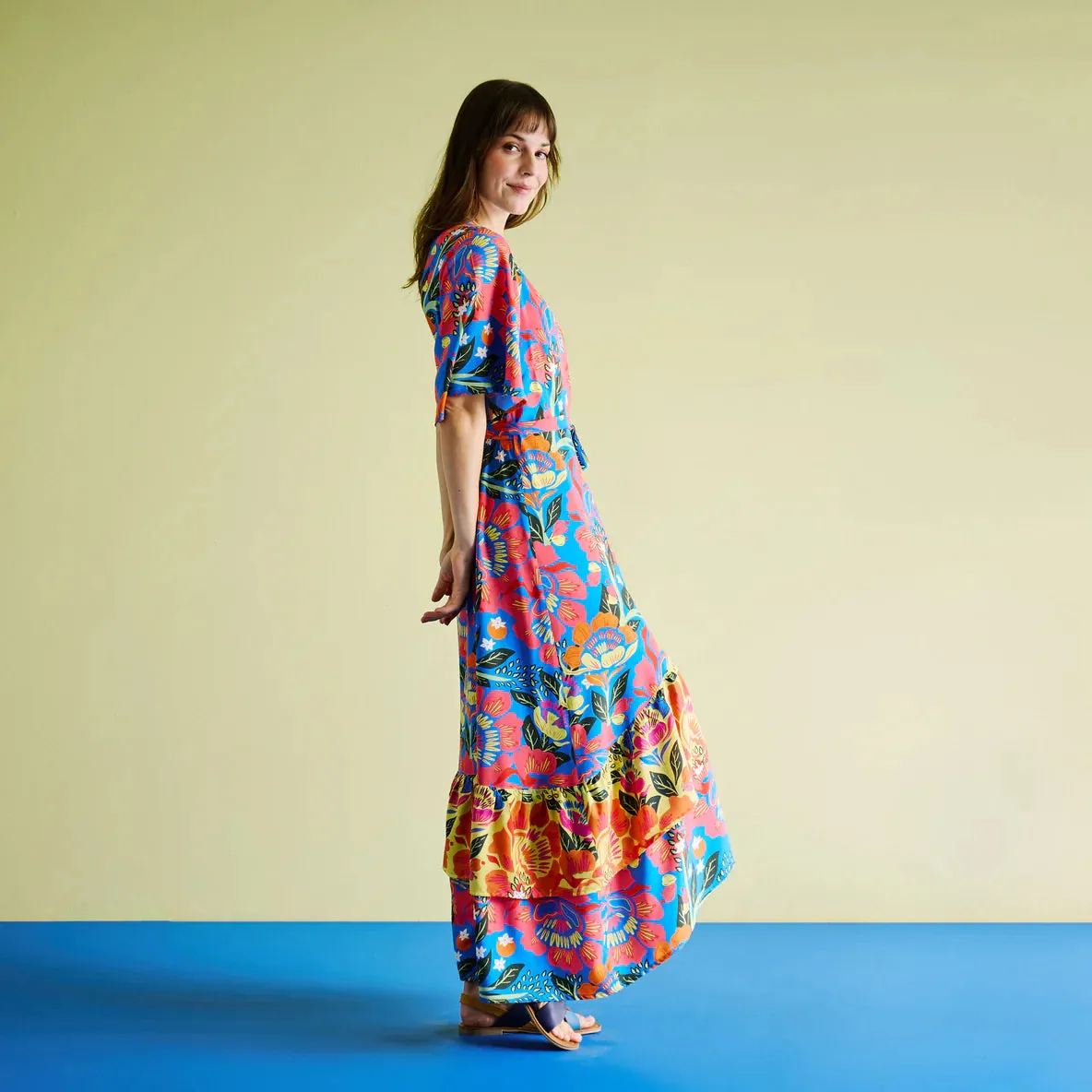 Rio Wrap Dress | Rio Floral Combo