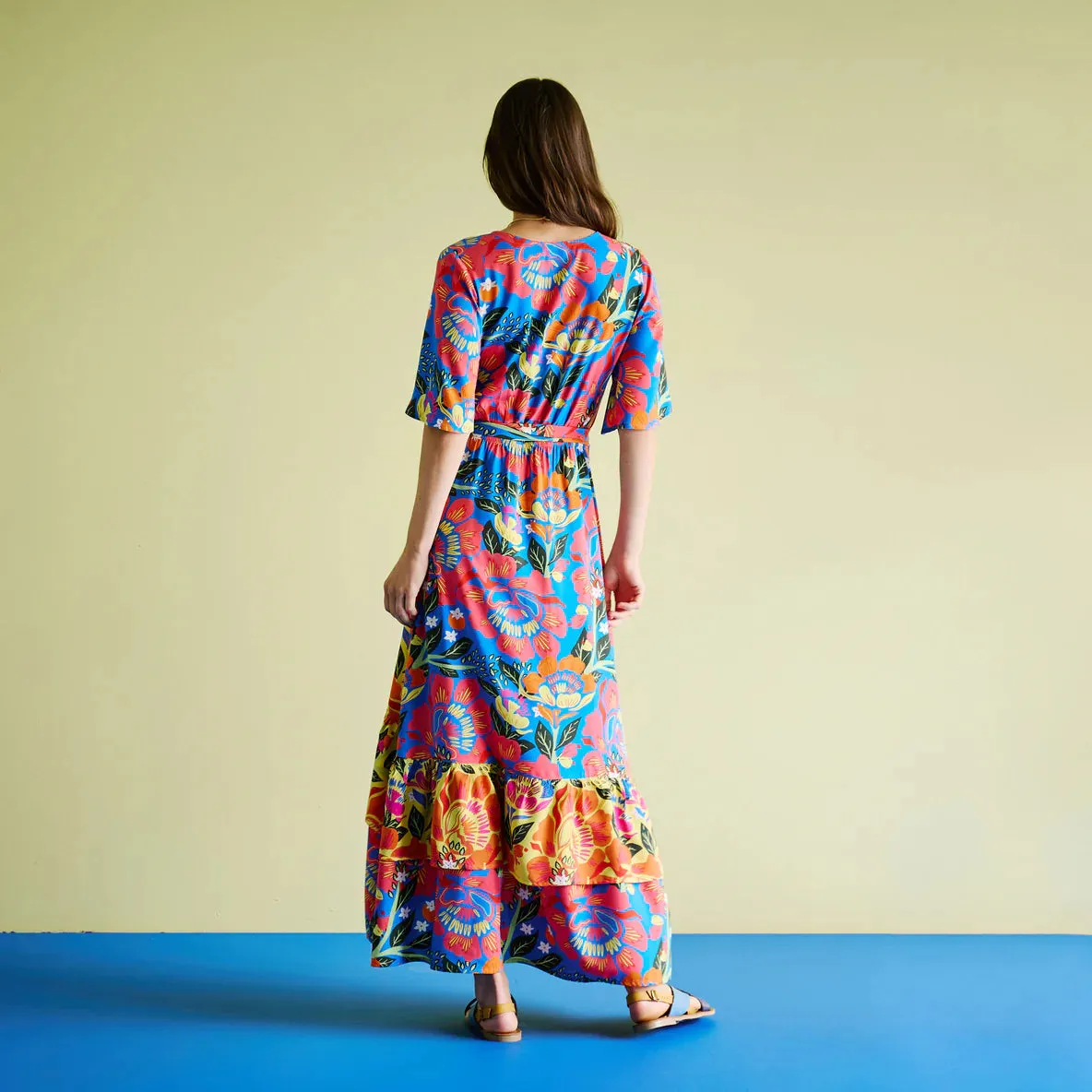 Rio Wrap Dress | Rio Floral Combo