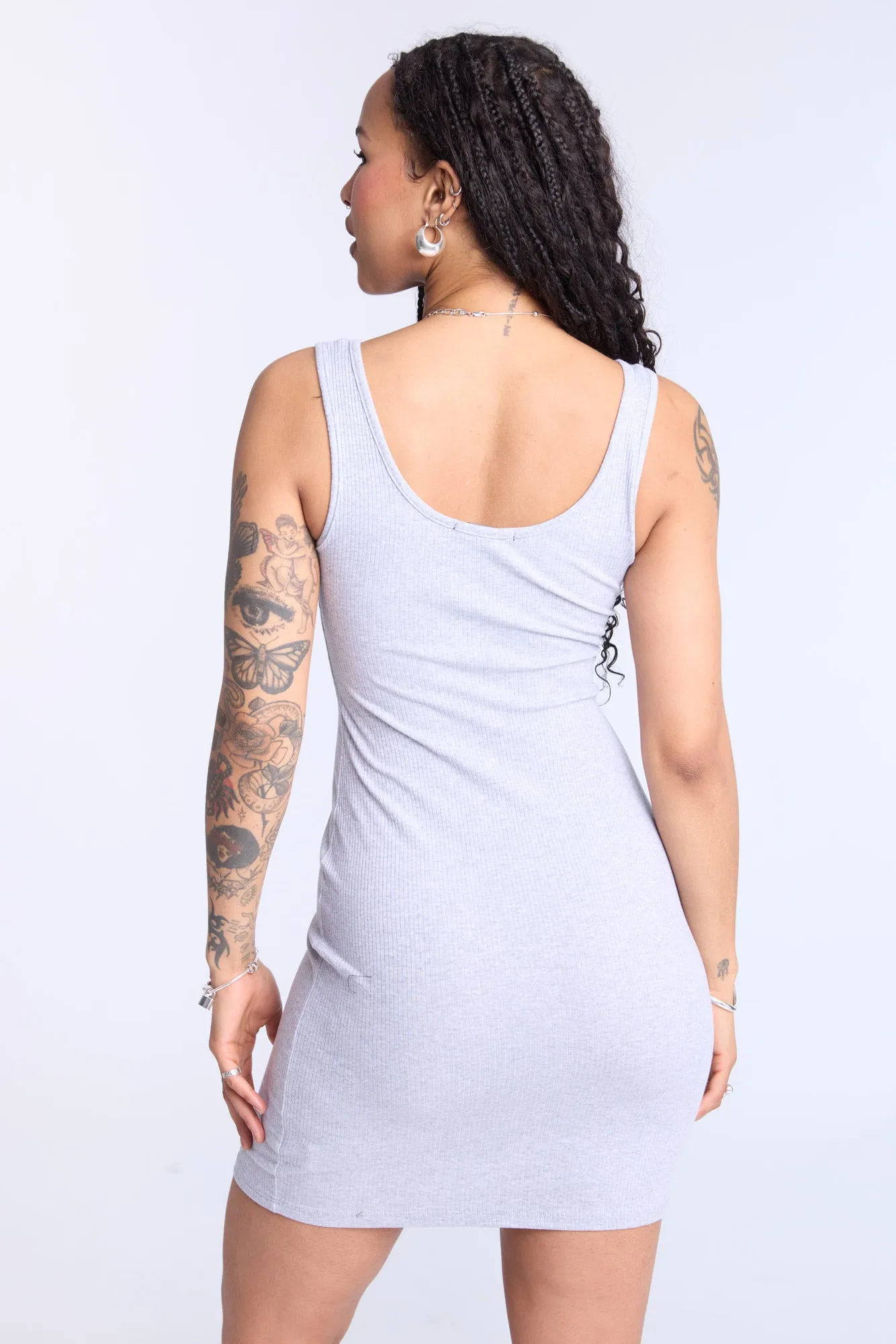 Sleeveless Ribbed Dress