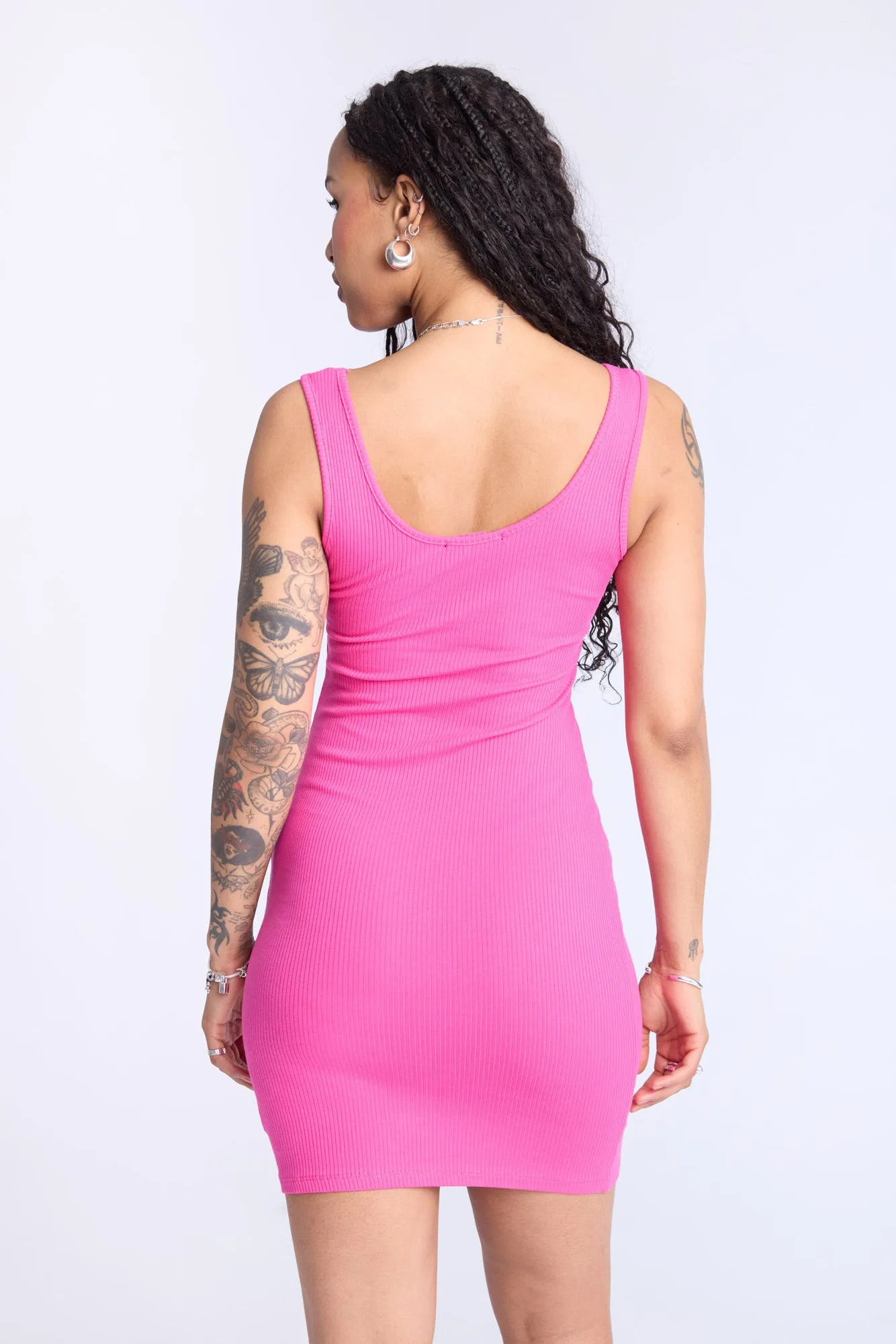 Sleeveless Ribbed Dress