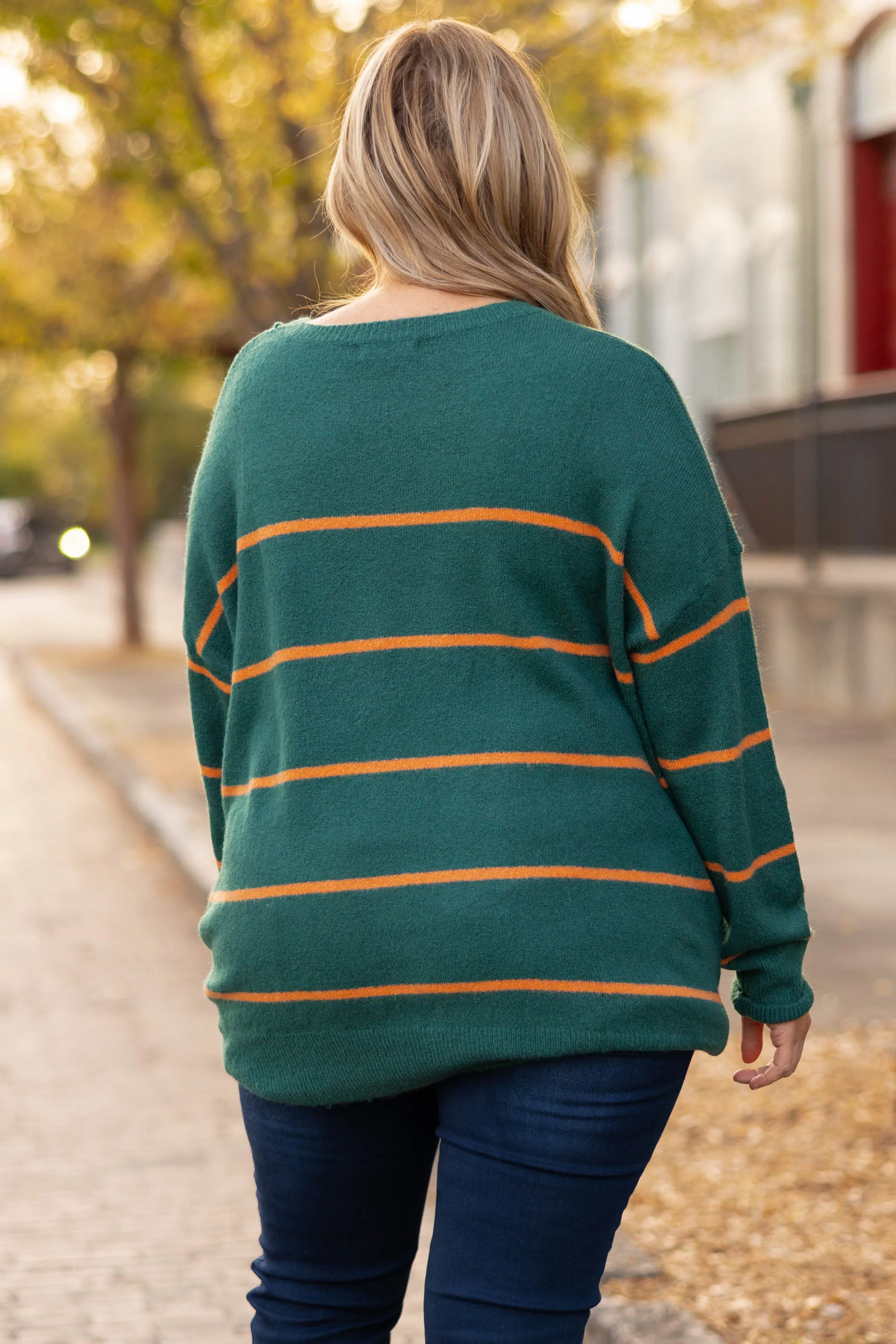 Slumber Party Sweater, Olive-Rust