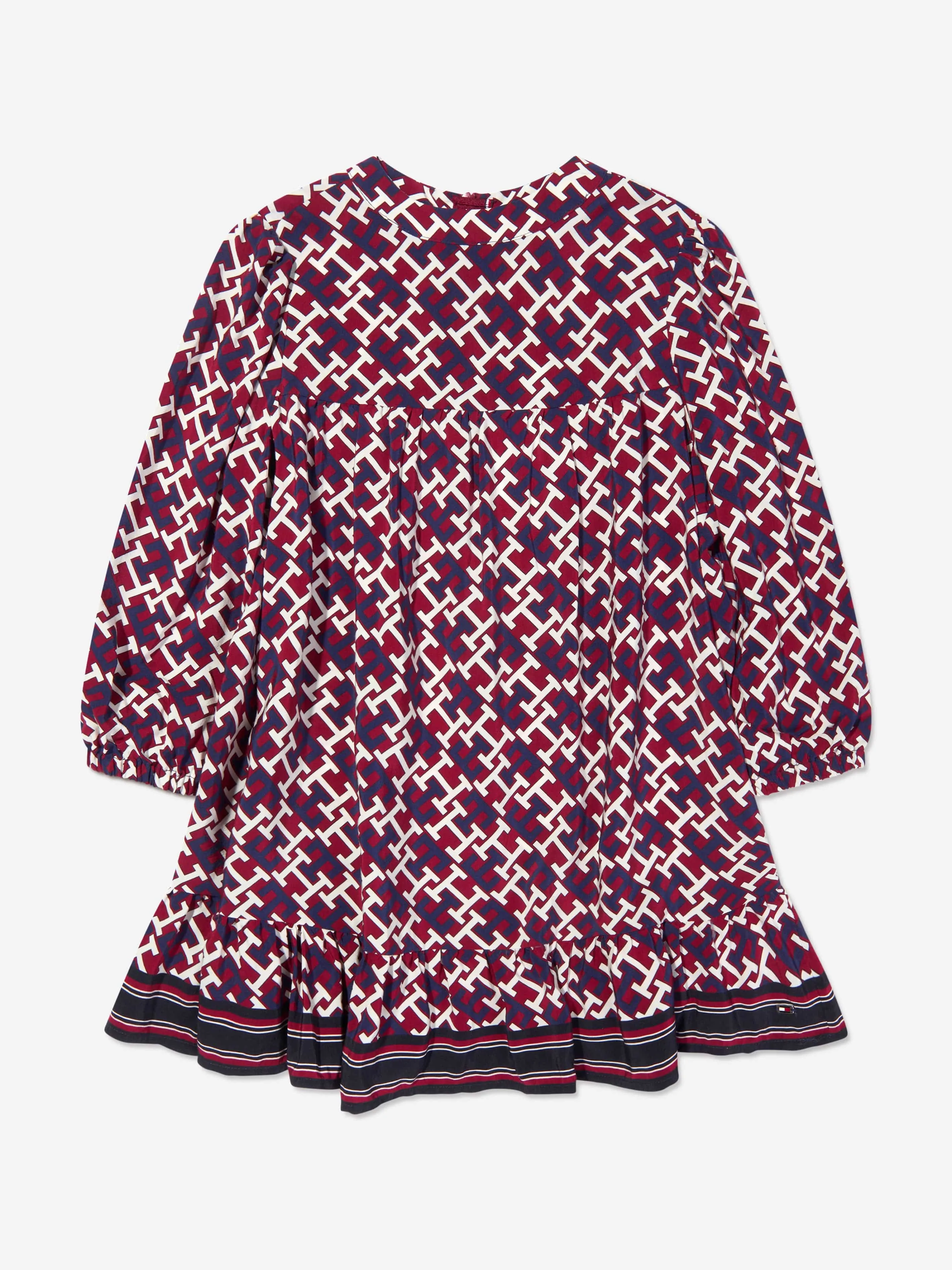Tommy Hilfiger Girls Long Sleeve Monogram Dress