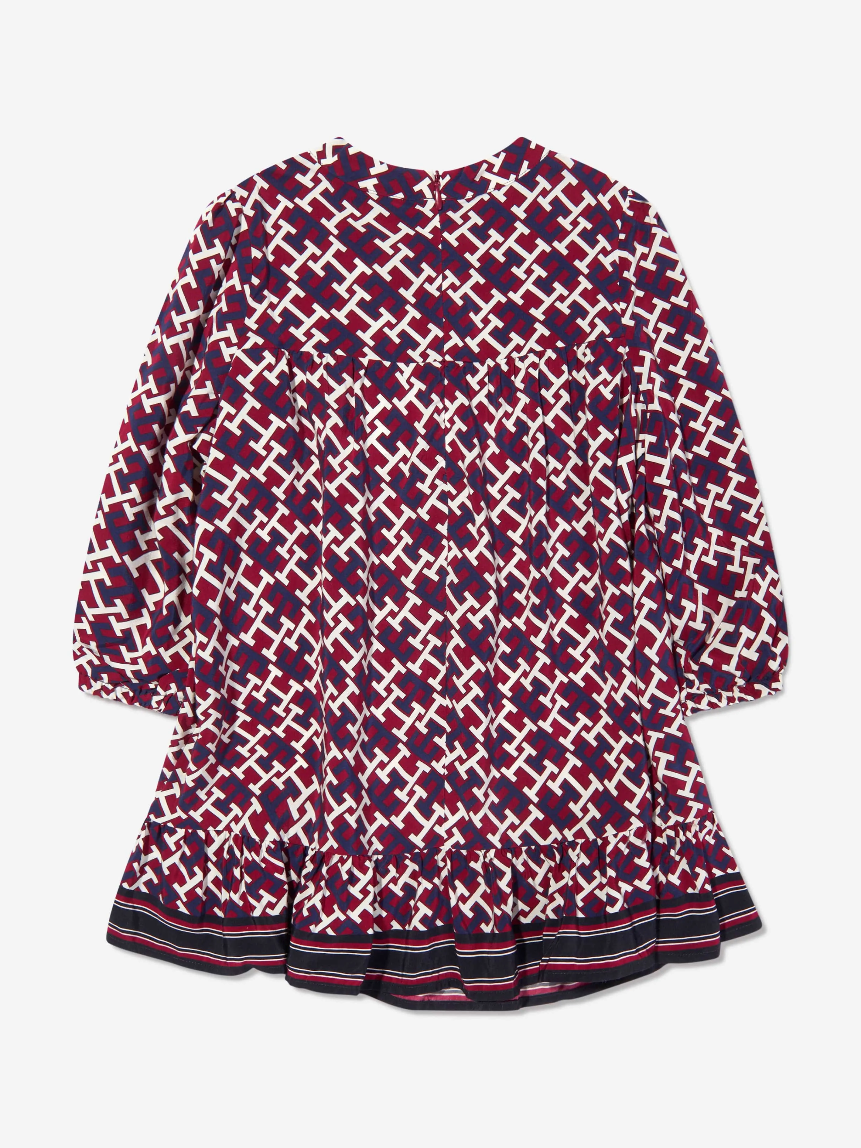 Tommy Hilfiger Girls Long Sleeve Monogram Dress