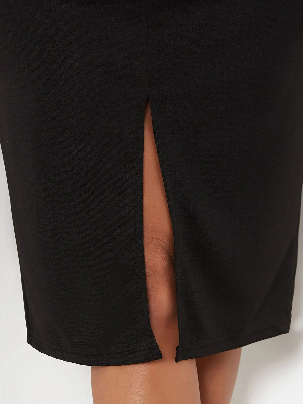 Wholesale Black Halter Sleeveless Backless Slit Hem Sexy Dresses